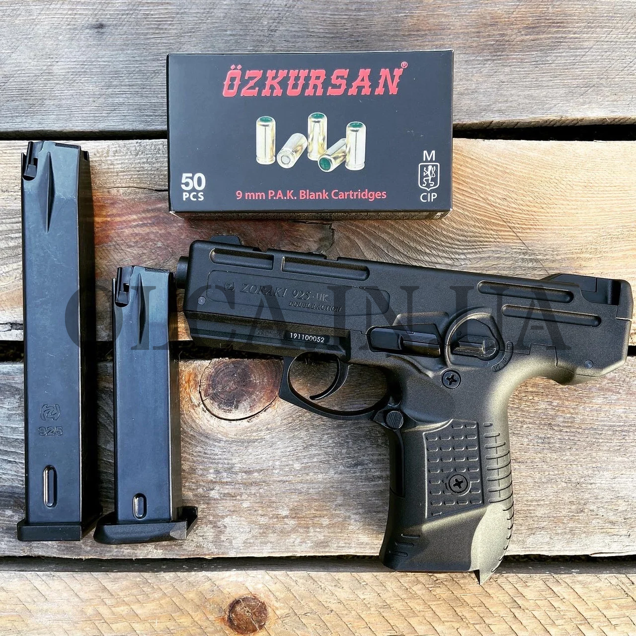 Стартовий пістолет Stalker 925 (Zoraki) + патрони Kaiser або Ozkursan 9 mm