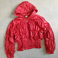 Куртка ветровка на флисовой подкладке для девочки 10-11 лет (134/140/146 см)