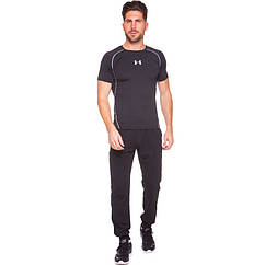 Штани спортивні чоловічі з манжетом Zelart 9303 розмір M (160-165 см) Black