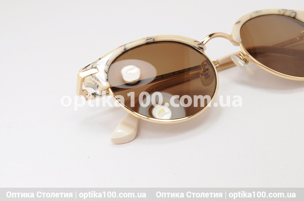 Круглые солнцезащитные очки ДЛЯ ЗРЕНИЯ в стиле Dior. Коричневые