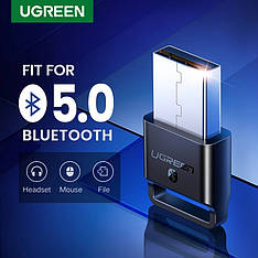 USB Bluetooth-адаптер Ugreen US192 бездротовий передавач bluetooth 4.0 для комп'ютера, ноутбука Black