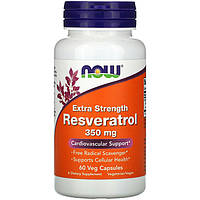 Ресвератрол NOW Foods "Extra Strength Resveratrol" усиленный, 350 мг (60 капсул)
