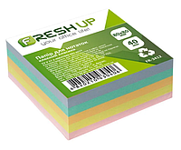 Блок бумаги для заметок Fresh Up FR-3412 клееный 80*80 мм Класика 400 листов