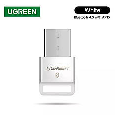 USB Bluetooth-адаптер Ugreen US192 бездротовий передавач bluetooth 4.0 для комп'ютера ноутбука White