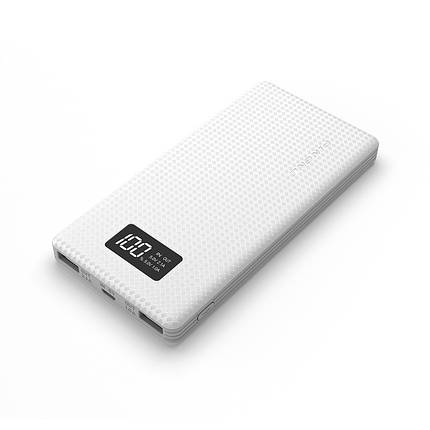 Оригінальна портативна батарея Pineng PN-963 Power bank 10000mAh колір білий, фото 2