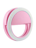Кольцо с подсветкой для селфи selfie light (Pink) | Светодиодное кольцо, Селфи лампа, Selfie Ring Light
