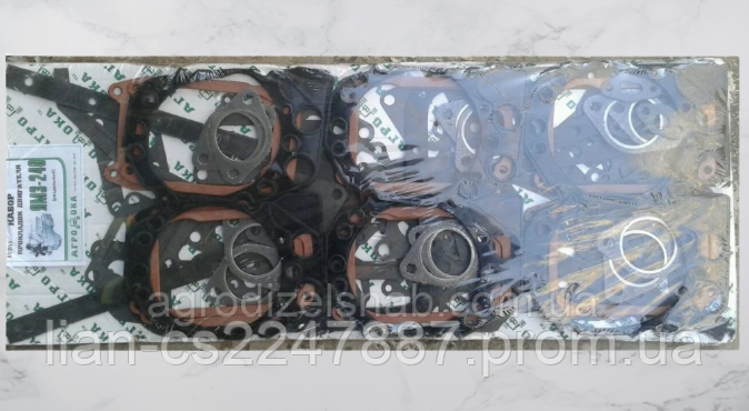 Набор прокладок двигателя с РТИ ЯМЗ-240 (раздельная головка) арт.19201 - фото 2 - id-p1400327467