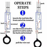 Набір з 100 сьемников для вилучення пінів контактів роз'ємів авто, фото 3