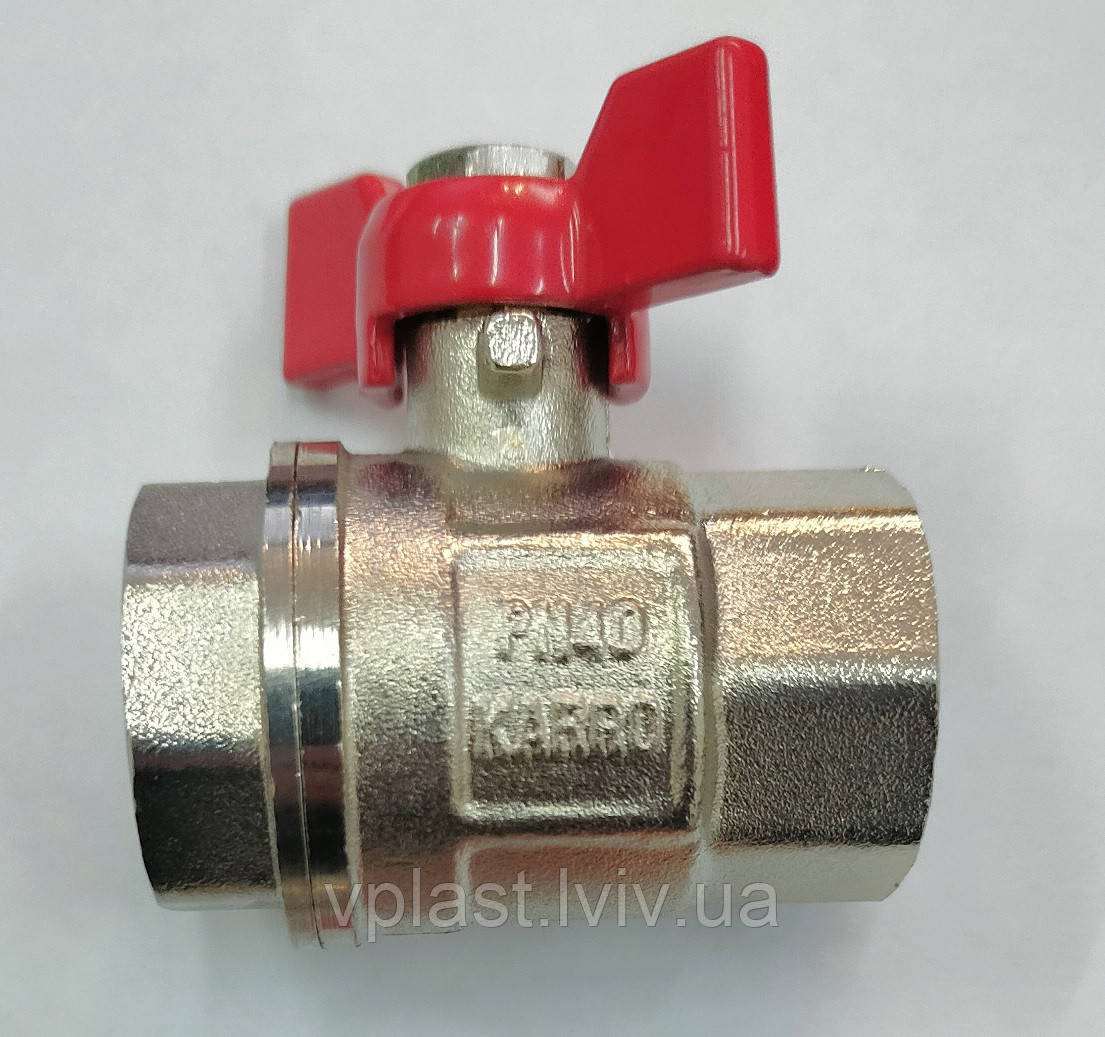 Кран кульовий Karro Standard+ 1" ВВ