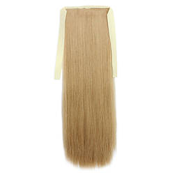 Штучний накладний хвіст на стрічці. Колір #27Х Пісочний блонд