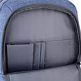 Рюкзак для міста GoPack Сity унісекс 43.5x30x11 16 л сірий (GO21-119L-2), фото 9