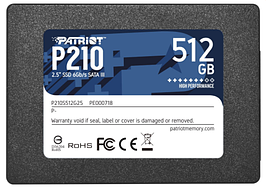 Твердотільний накопичувач 512Gb, Patriot P210, SATA3 (P210S512G25)