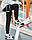 Чоловічі штани-карго Пушка Вогонь Scarstrope XL молодіжні чорні штани cargo весна завужені брюки карго casual, фото 8