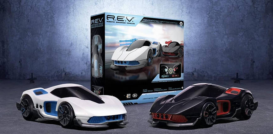 Роботизовані машини WowWee Robotic Enhanced Vehicles R. E. V. 2-Pack, фото 2