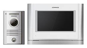 Комплект домофона CIOT-1020M + Commax CIOT-D20M (A) c комутатором на 4 порти White + White