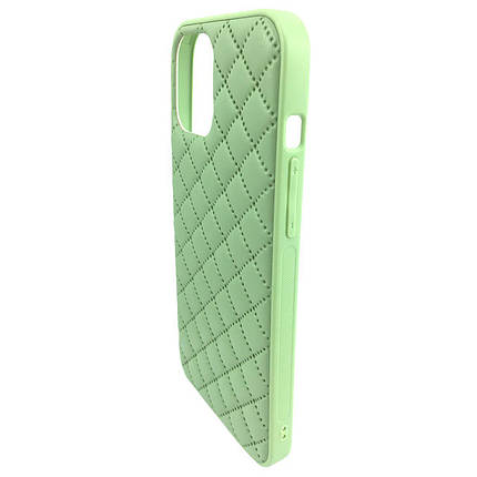 Чохол накладка xCase для iPhone 11 Quilted Leather case Mint, фото 3