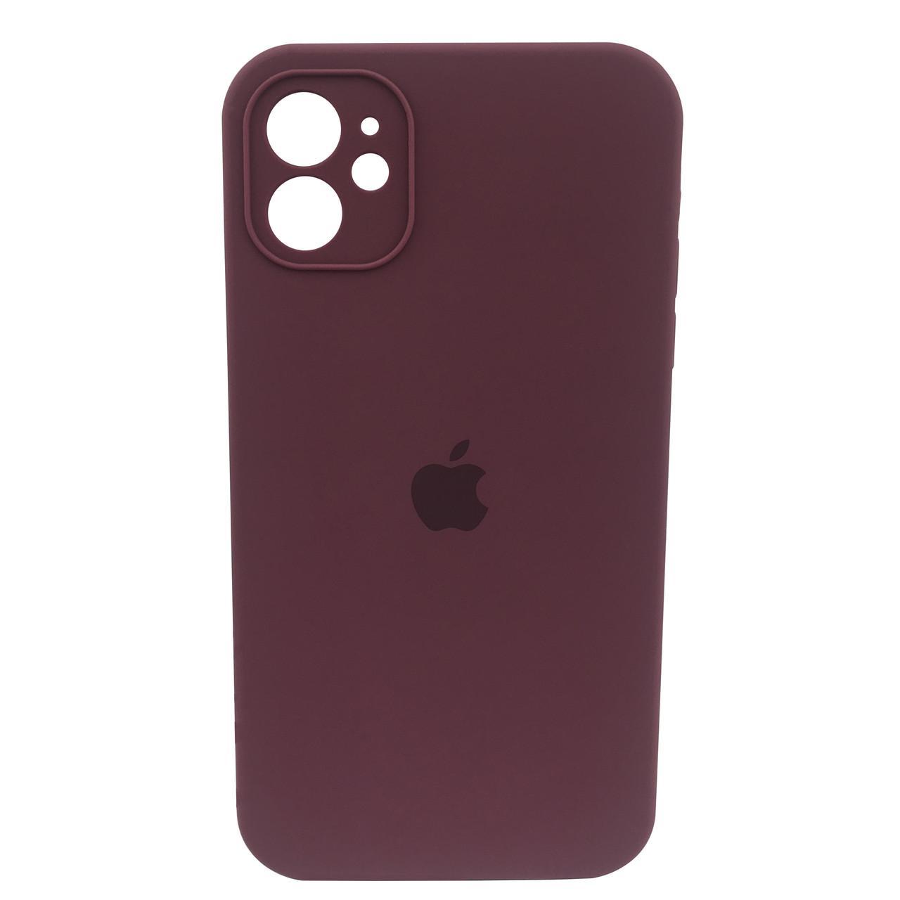 Чохол xCase для iPhone 11 Silicone Case Full Camera Square corners Plum