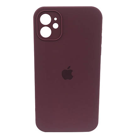 Чохол xCase для iPhone 11 Silicone Case Full Camera Square corners Plum, фото 1