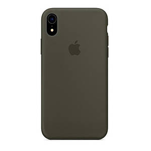 Чохол накладка xCase для iPhone XR Silicone Case Full темно-оливковий