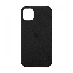 Чохол накладка для iPhone 12 Mini Alcantara Full black