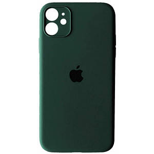 Чохол накладка xCase для iPhone 12 Silicone Case Full Camera Cyprus green