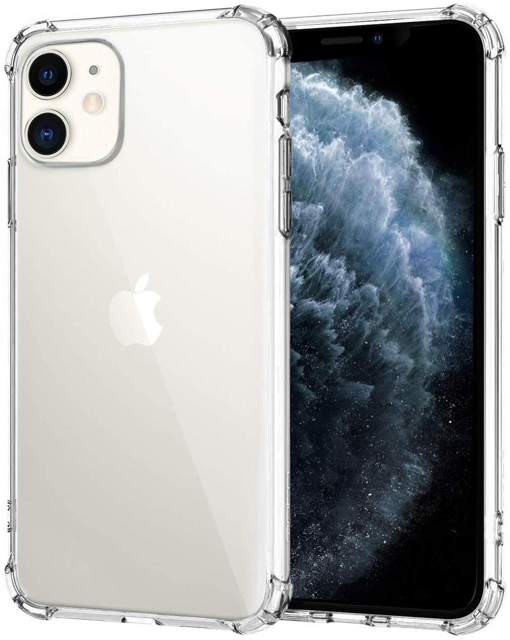 Чохол накладка для iPhone 11 Simple Angle Silicone Transparent