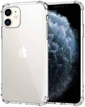 Чохол накладка для iPhone 11 Simple Angle Silicone Transparent, фото 1