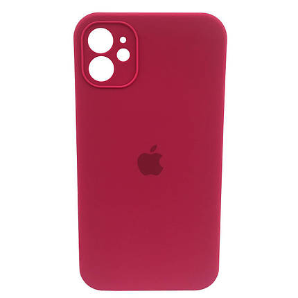 Чохол xCase для iPhone 11 Silicone Case Full Camera Square corners Rose red, фото 1
