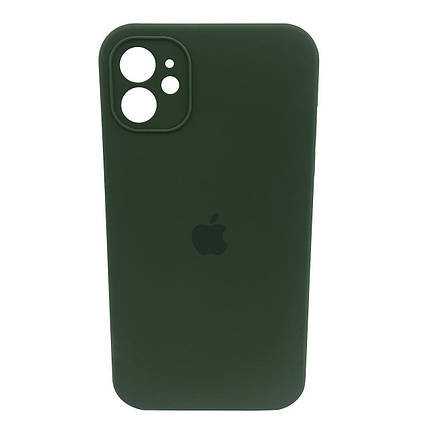 Чохол xCase для iPhone 11 Silicone Case Full Camera Square corners Olive, фото 1