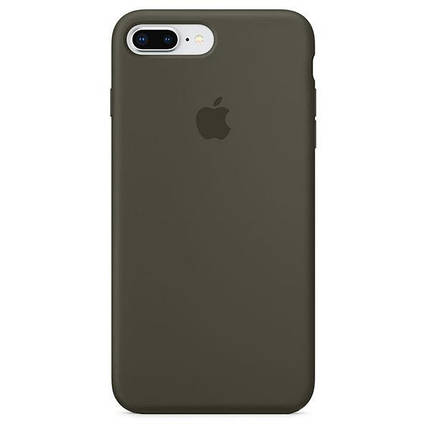 Чохол накладка xCase для iPhone 7 Plus/8 Plus Silicone Case Full темно-оливковий, фото 1