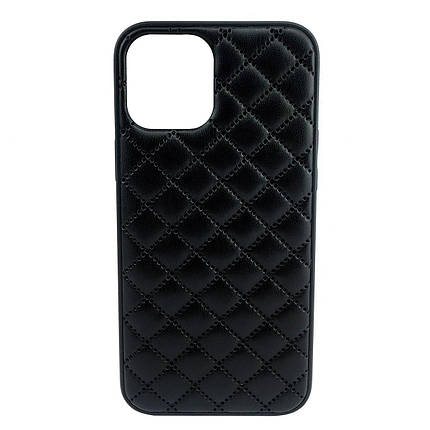 Чохол накладка xCase для iPhone X/XS Quilted Leather case Black, фото 2