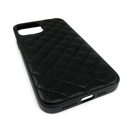 Чохол накладка xCase для iPhone X/XS Quilted Leather case Black, фото 2