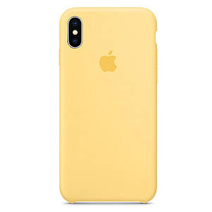 Чохол накладка xCase для iPhone X/XS Silicone Case жовтий