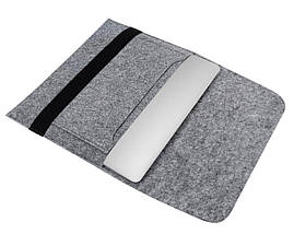 Папка-конверт із повсті для MacBook 13.3" Gray (GM14/15), фото 3
