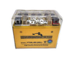 Гелевий акумулятор на скутер 12v4a клем коробка YTX4L-BS(GEL) Kurosawa (Мotototech)