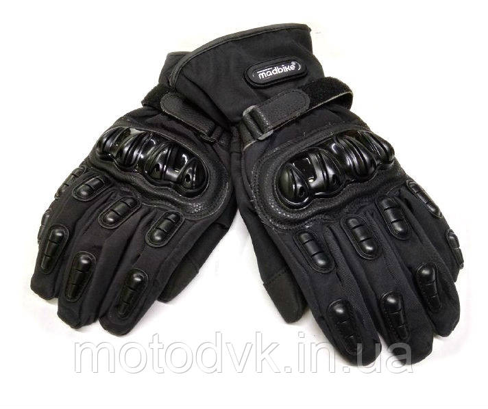 Мотоперчатки зимові Mad Bike чорні, розмір M (MAD-15)