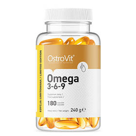 Жирні кислоти OstroVit Omega 3-6-9, 180 капсул