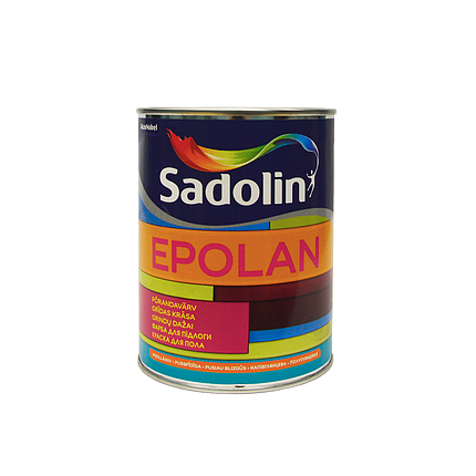 Фарба для підлоги Sadolin Epolan білий напівглянсовий 1л, фото 2