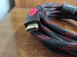 Кабель HDMI-HDMI 1.5 метра обмотці Позолочені контакти.ферити.V.1,4