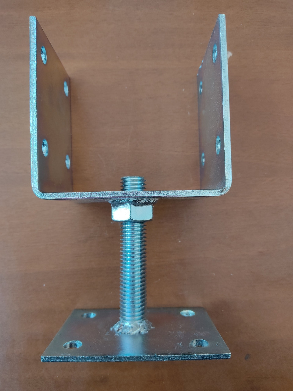 опора скоба закладна 100х150х100х80х4 зі шпилькою і гайкой М 20 ...