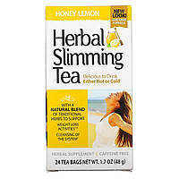 21st Century, трав'яний чай для схуднення, мед з лимоном, без кофеїну, 24 чайних пакетика, 48 г (1,7 унції)
