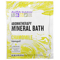 Aura Cacia, Ароматерапевтична мінеральне засіб для ванни, заспокійлива ромашка, 2,5 унції (70,9 г)