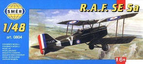 R.A.F.SE 5a. Scount. Збірна модель біплана в масштабі 1/48. SMER 804