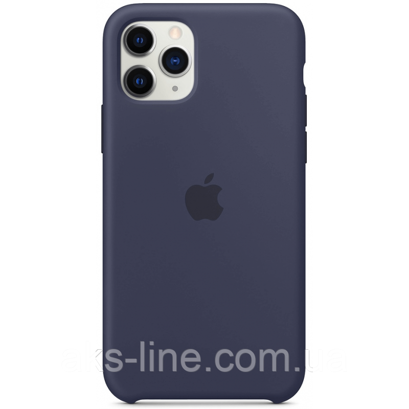 Чохол для iPhone 11Pro Silicone Case бампер (Dark blue)