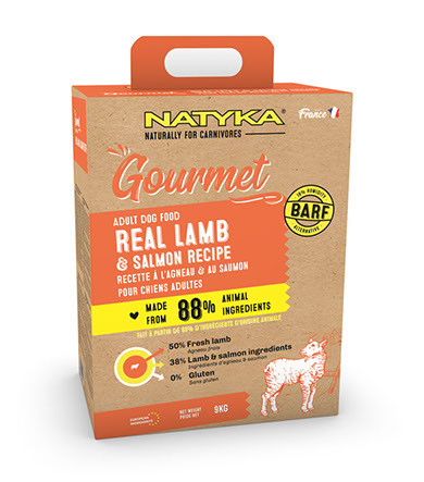 Natyka (Натика) Gourmet Adult Real Lamb & Salmon полувлажный корм для собак з ягням і лососем, 3 кг