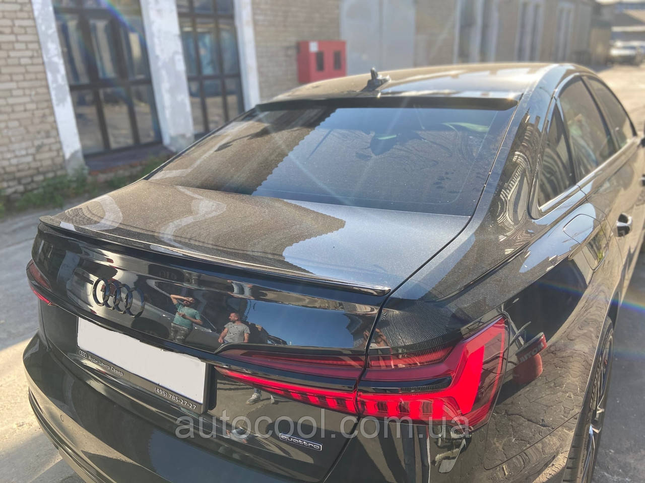 Козирок заднього скла ( бленда, спойлер ) Audi A6 C8 2018+ р. в., фото 1
