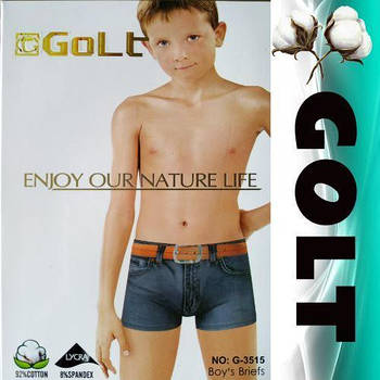 Дитячі підліткові боксери G-3516 Golt від 4 до 12 років у пакованні ТДБ-2995