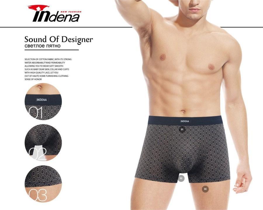 Труси чоловічі боксери стрейчеві х/б Indena 85056 underwear 92% бавовна/8% еластан ТМБ-1811565