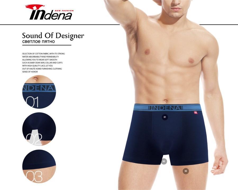 Труси чоловічі боксери стрейчеві х/б Indena underwear 92% бавовна / 8% еластан ТМБ-181157