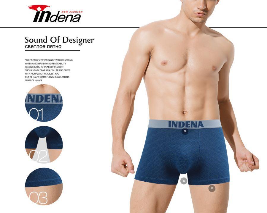 Труси чоловічі боксери стрейчеві х/б Indena underwear 92% бавовна / 8% еластан ТМБ-181165